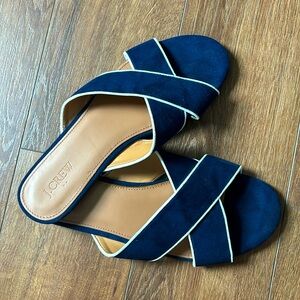 J.Crew Navy Sandals